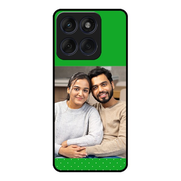 Edge 60 Fusion Custom Glass Phone Case - Green Pattern Design Edge 60 Fusion Custom Glass Phone Case - Green Pattern Design