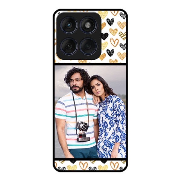 Edge 60 Fusion Custom Glass Phone Case - Love Symbol Design