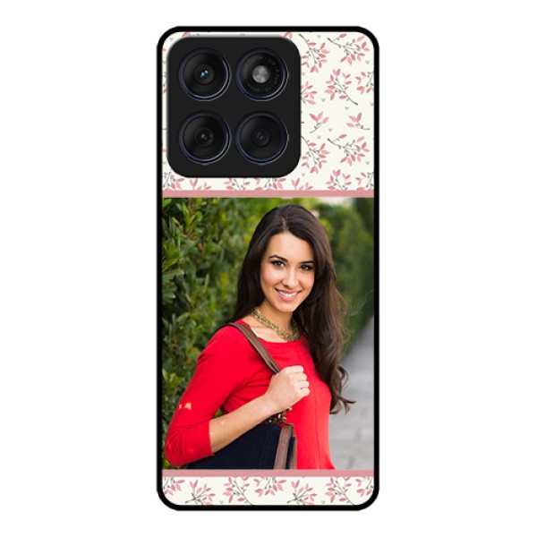 Edge 60 Fusion Custom Glass Phone Case - Stunning Floral Design
