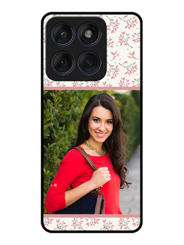 Custom Edge 60 Fusion Custom Glass Phone Case - Stunning Floral Design