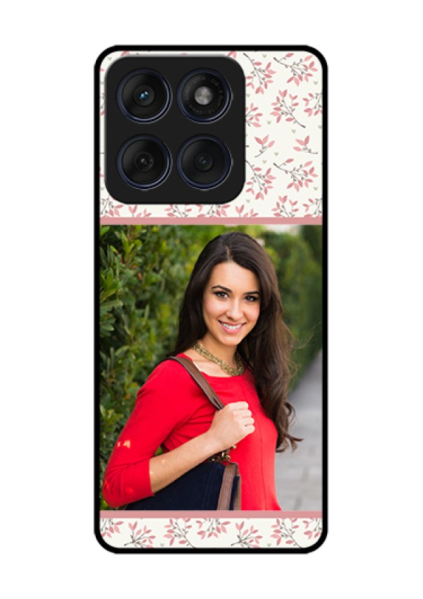 Edge 60 Fusion Custom Glass Phone Case - Stunning Floral Design
