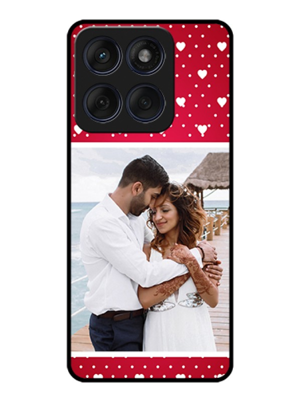 Custom Edge 60 Fusion Custom Glass Phone Case - Hearts Mobile Case Design