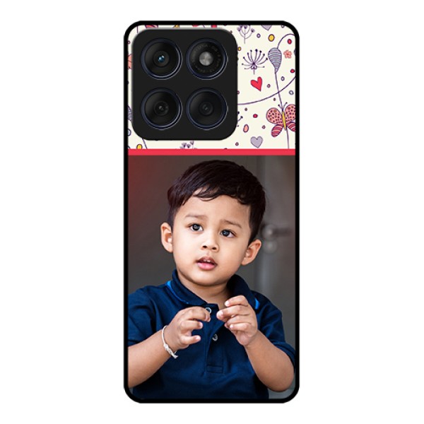 Edge 60 Fusion Custom Glass Phone Case - Premium Floral Design