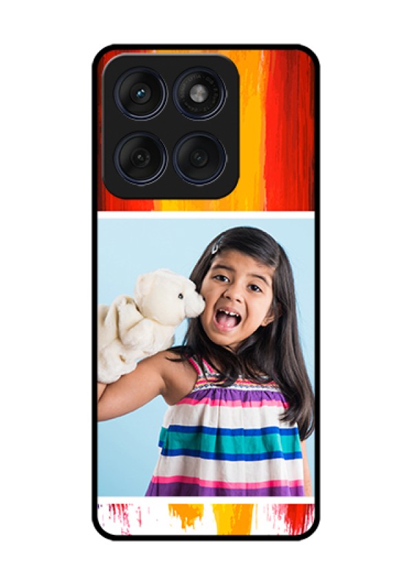 Edge 60 Fusion Custom Glass Phone Case - Multi Color Design