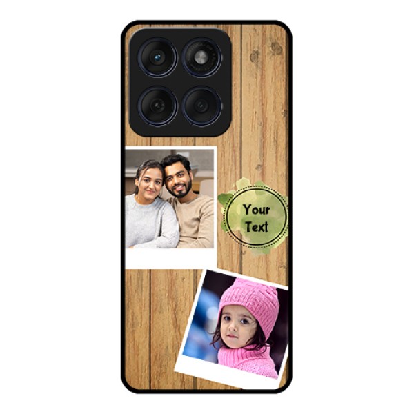 Edge 60 Fusion Custom Glass Phone Case - Wooden Texture Design Edge 60 Fusion Custom Glass Phone Case - Wooden Texture Design