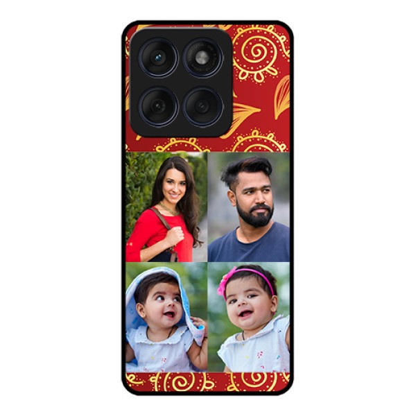 Edge 60 Fusion Custom Glass Phone Case - 4 Image Traditional Design