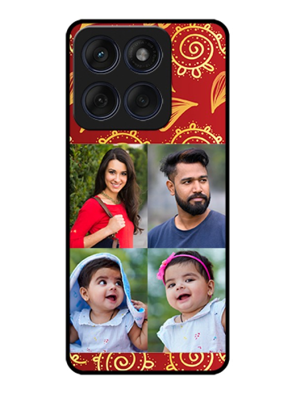 Custom Edge 60 Fusion Custom Glass Phone Case - 4 Image Traditional Design