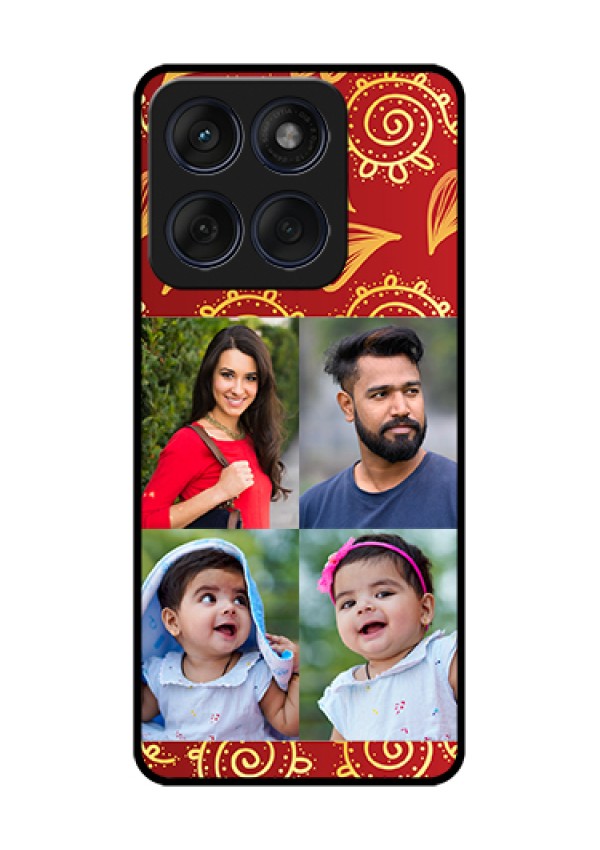 Edge 60 Fusion Custom Glass Phone Case - 4 Image Traditional Design