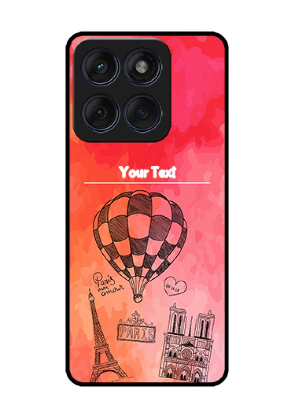 Edge 60 Fusion Custom Glass Phone Case - Paris Theme Design
