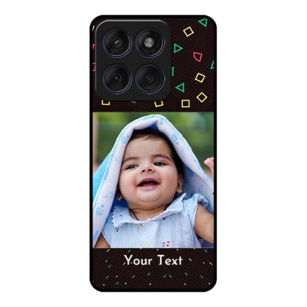 Edge 60 Fusion Custom Glass Phone Case - With Confetti Birthday Design