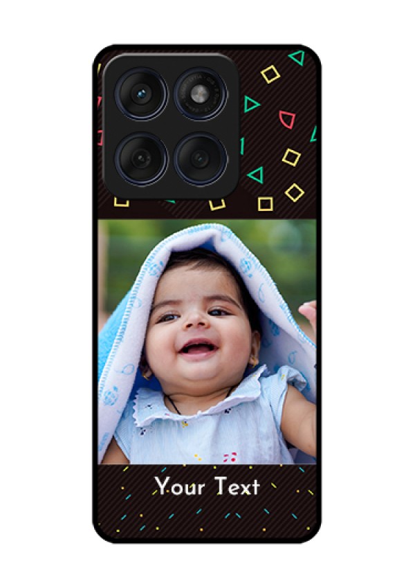 Edge 60 Fusion Custom Glass Phone Case - With Confetti Birthday Design