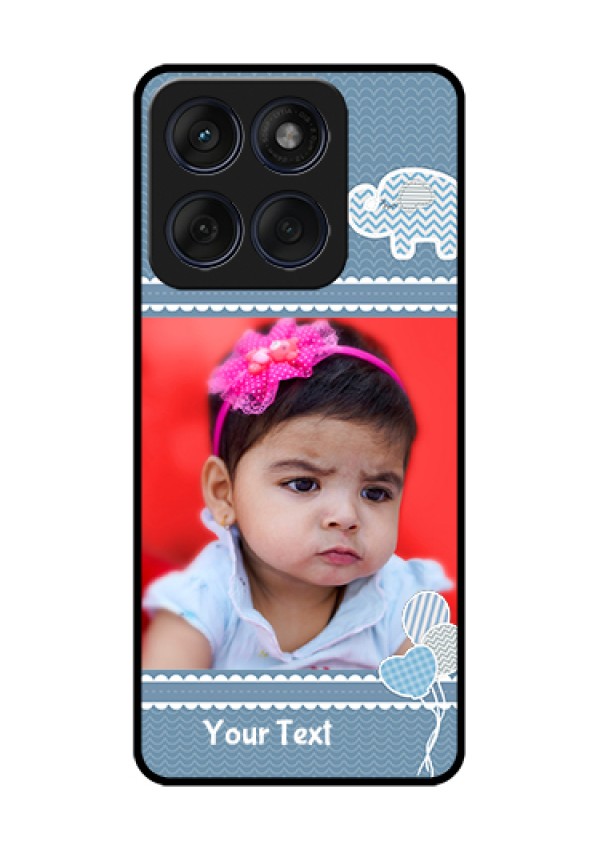 Edge 60 Fusion Custom Glass Phone Case - With Kids Pattern Design