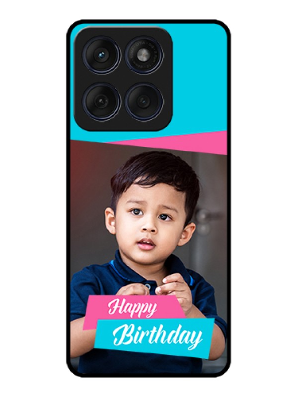 Custom Edge 60 Fusion Custom Glass Phone Case - Image Holder With 2 Color Design