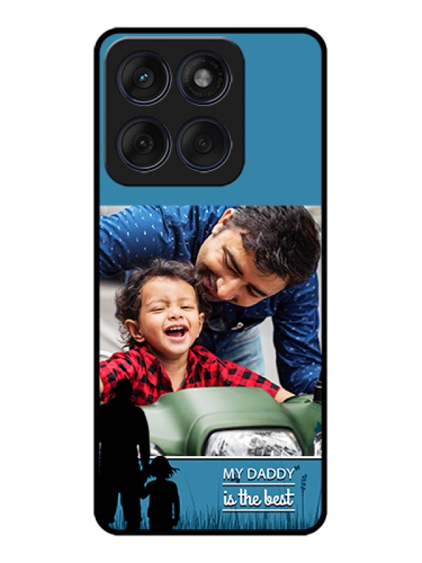 Custom Edge 60 Fusion Custom Glass Phone Case - Best Dad Design