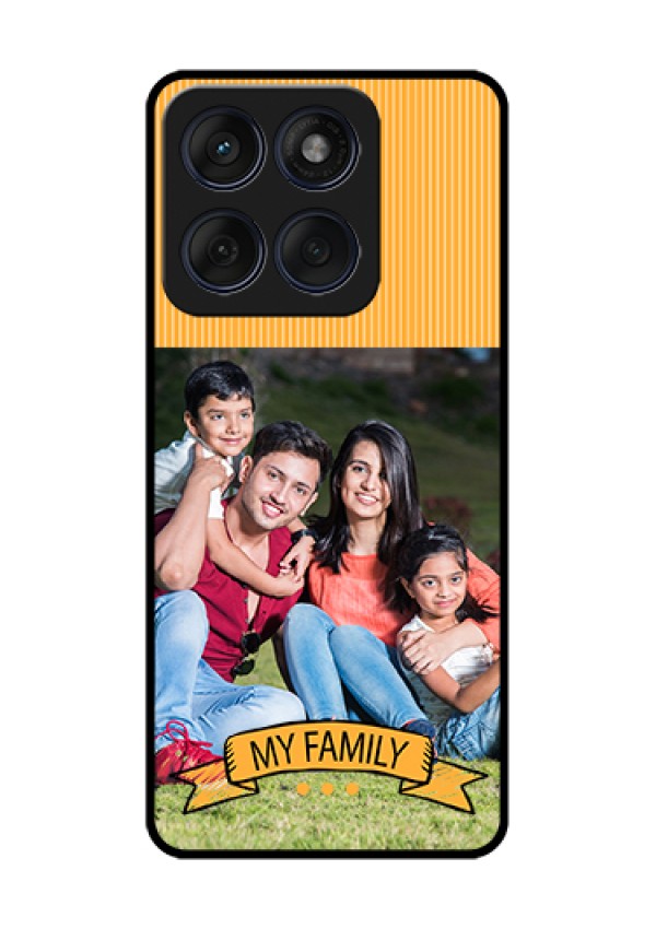 Edge 60 Fusion Custom Glass Phone Case - My Family Design