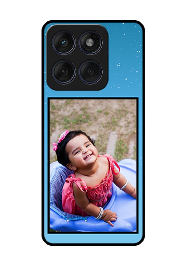 Edge 60 Fusion Custom Glass Phone Case - Wave Pattern Colorful Design