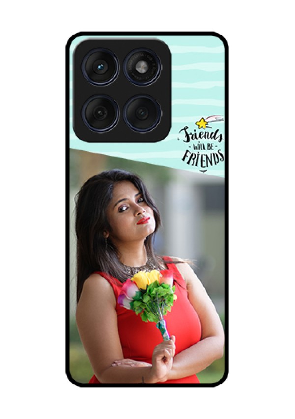 Edge 60 Fusion Custom Glass Phone Case - Friends Picture Icon Design