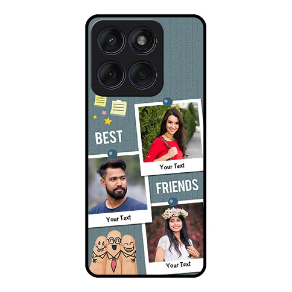 Edge 60 Fusion Custom Glass Phone Case - Sticky Frames And Friendship Design Edge 60 Fusion Custom Glass Phone Case - Sticky Frames And Friendship Design