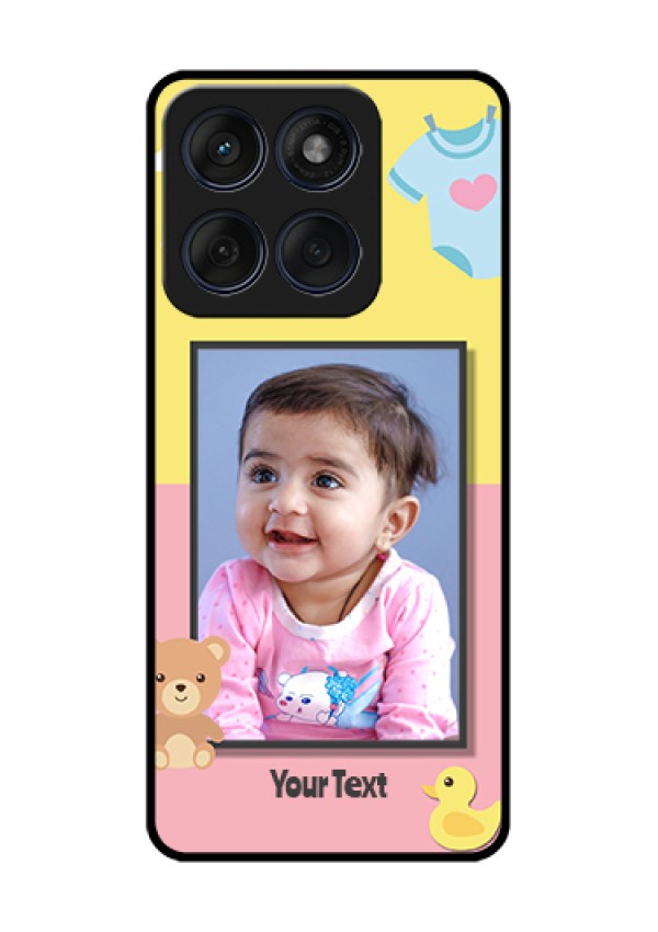 Edge 60 Fusion Custom Glass Phone Case - Kids 2 Color Design