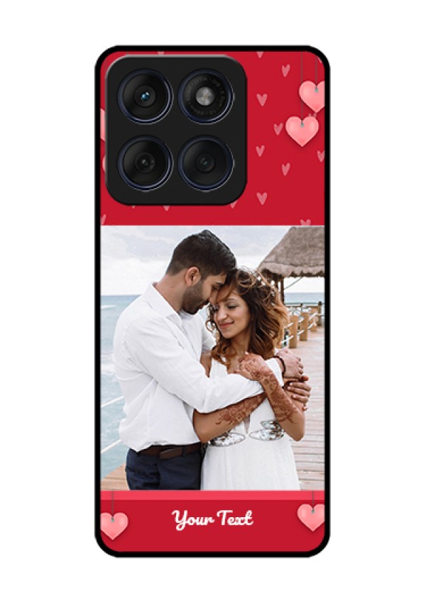 Edge 60 Fusion Custom Glass Phone Case - Valentines Day Design