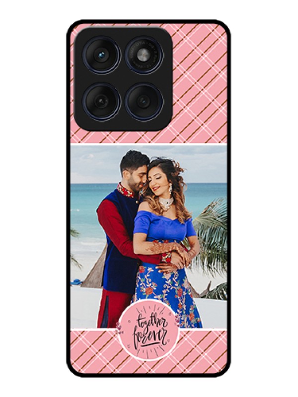 Custom Edge 60 Fusion Custom Glass Phone Case - Together Forever Design