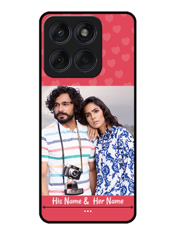 Custom Edge 60 Fusion Custom Glass Phone Case - Simple Love Design