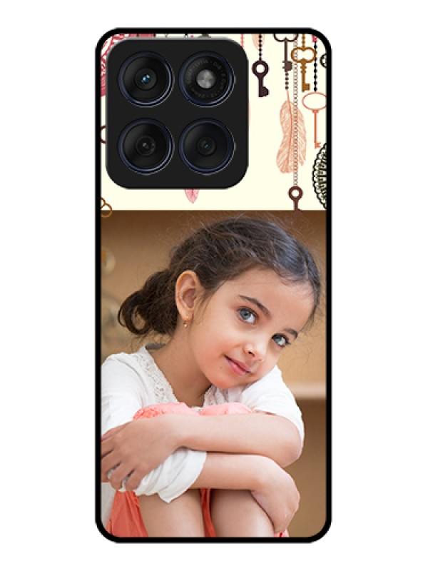 Custom Edge 60 Fusion Custom Glass Phone Case - Boho Style Design