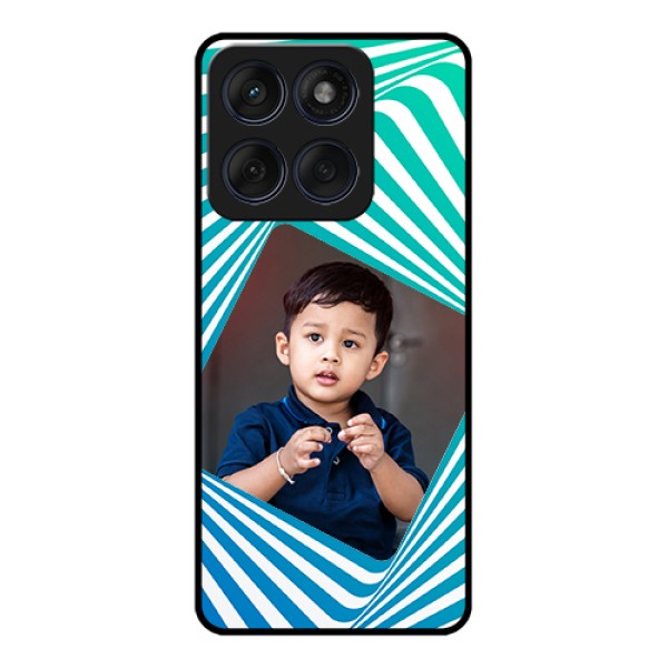 Edge 60 Fusion Custom Glass Phone Case - Abstract Spiral Design