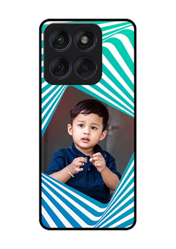 Edge 60 Fusion Custom Glass Phone Case - Abstract Spiral Design