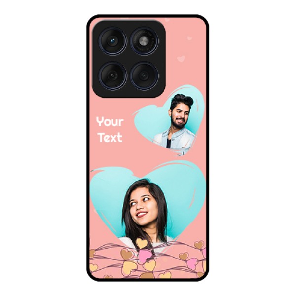 Edge 60 Fusion Custom Glass Phone Case - Love Doodle Design Edge 60 Fusion Custom Glass Phone Case - Love Doodle Design