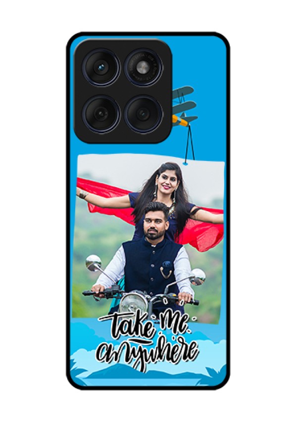 Edge 60 Fusion Custom Glass Phone Case - Traveller Design