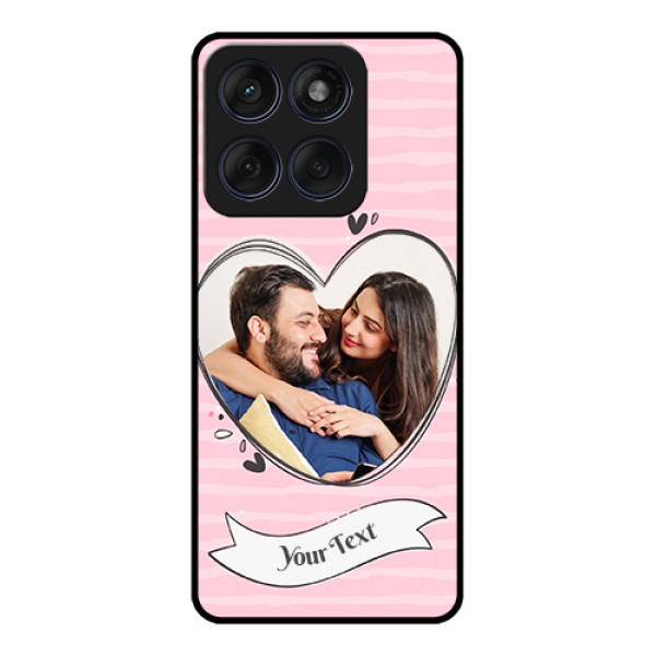 Edge 60 Fusion Custom Glass Phone Case - Vintage Heart Design Edge 60 Fusion Custom Glass Phone Case - Vintage Heart Design