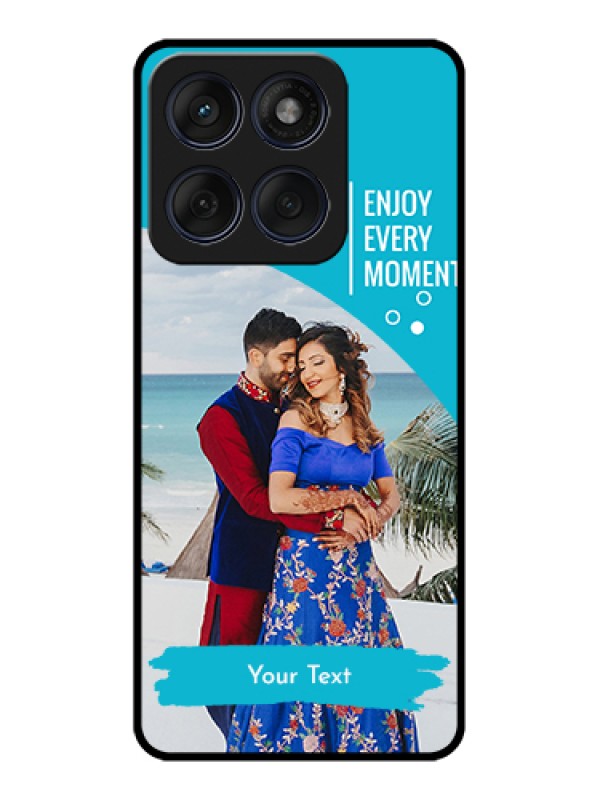 Custom Edge 60 Fusion Custom Glass Phone Case - Happy Moment Design