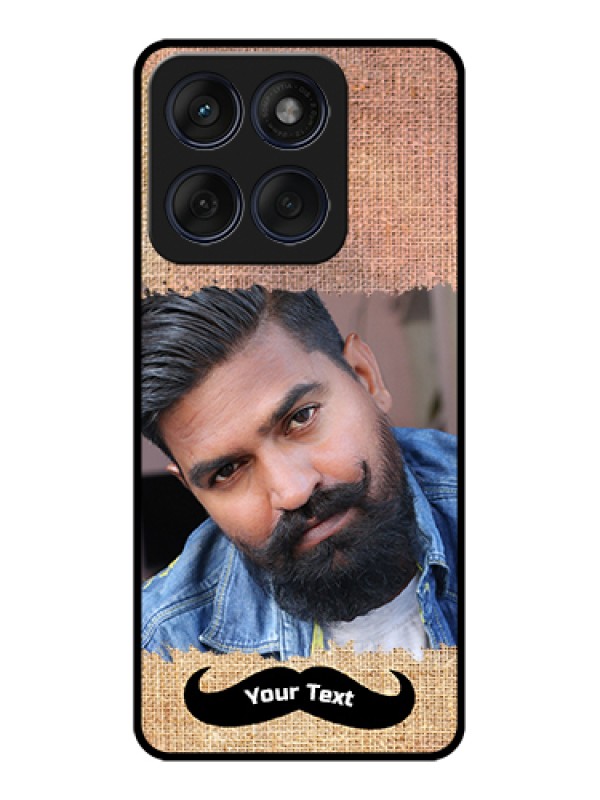 Custom Edge 60 Fusion Custom Glass Phone Case - With Texture Design