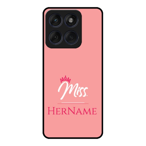 Edge 60 Fusion Custom Glass Phone Case - Mrs With Name Design