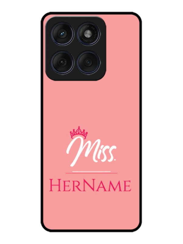 Custom Edge 60 Fusion Custom Glass Phone Case - Mrs With Name Design