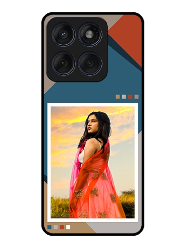 Custom Edge 60 Fusion Custom Glass Phone Case - Retro Color Pallet Design