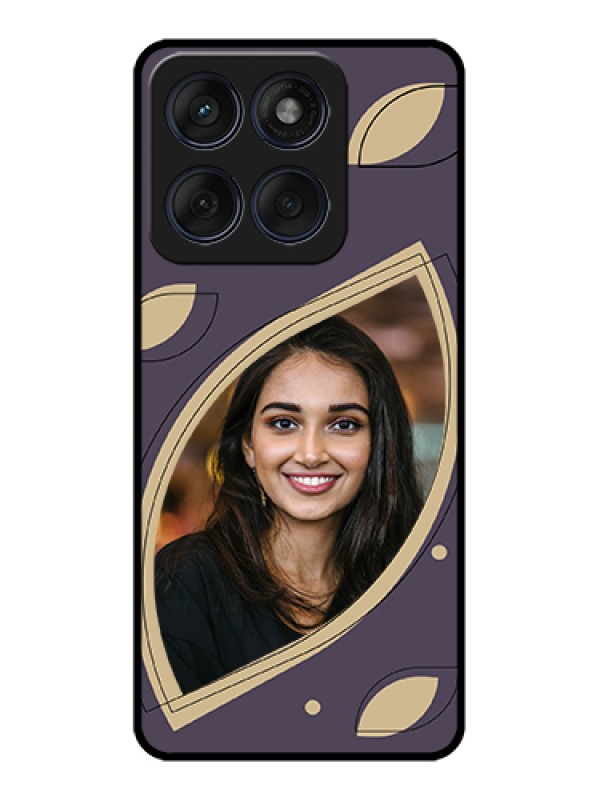 Custom Edge 60 Fusion Custom Glass Phone Case - Falling Leaf Design