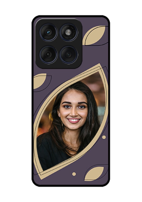 Edge 60 Fusion Custom Glass Phone Case - Falling Leaf Design