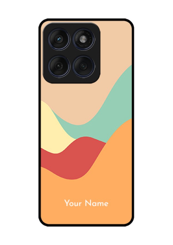 Edge 60 Fusion Custom Glass Phone Case - Ocean Waves Multi - Colour Design