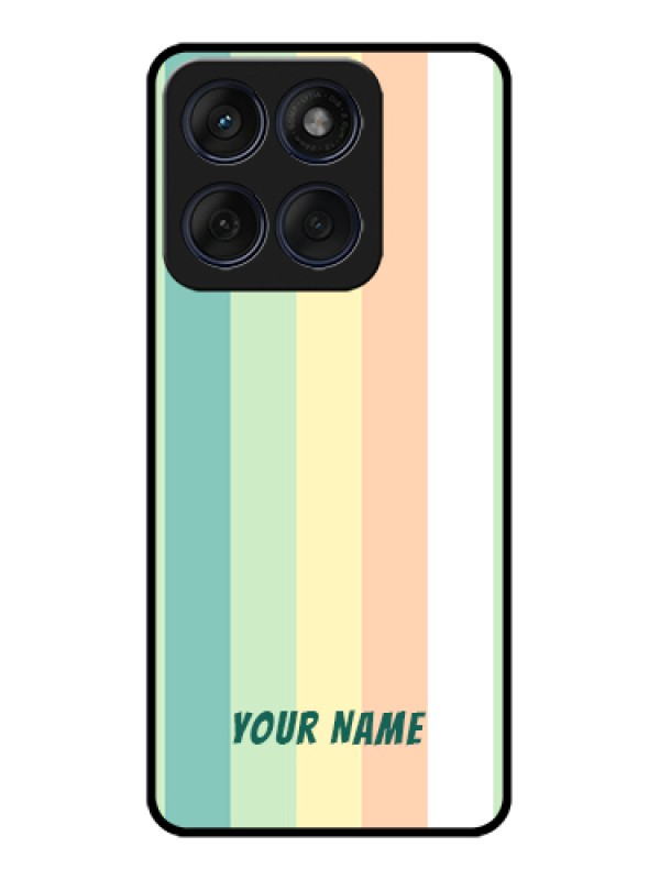 Custom Edge 60 Fusion Custom Glass Phone Case - Multi - Colour Stripes Design