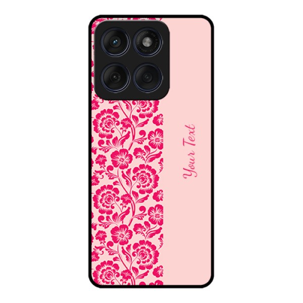 Edge 60 Fusion Custom Glass Phone Case - Attractive Floral Pattern Design Edge 60 Fusion Custom Glass Phone Case - Attractive Floral Pattern Design