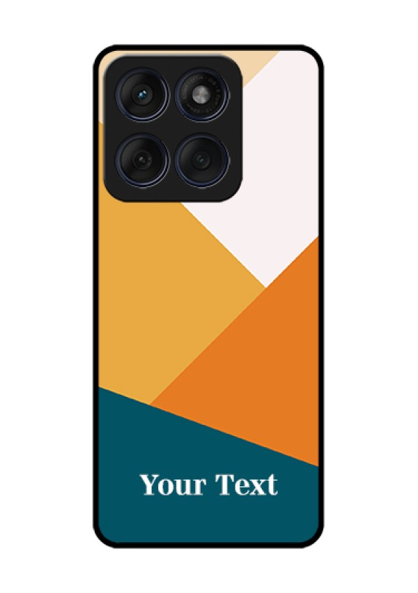 Edge 60 Fusion Custom Glass Phone Case - Stacked Multi - Colour Design