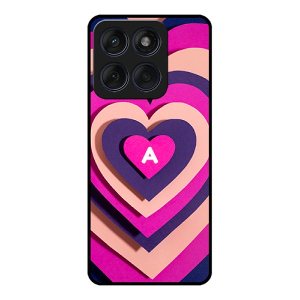 Edge 60 Fusion Custom Glass Phone Case - Cute Heart Pattern Design Edge 60 Fusion Custom Glass Phone Case - Cute Heart Pattern Design