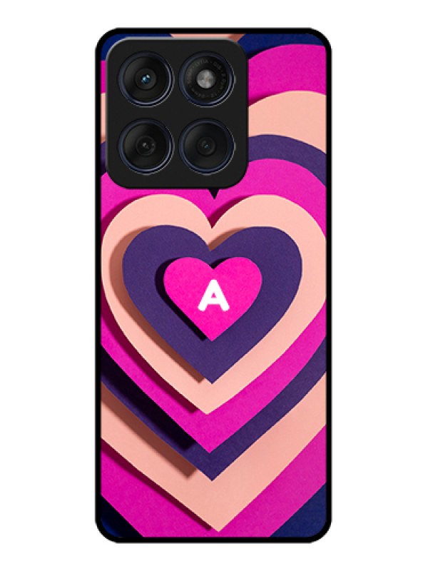 Custom Edge 60 Fusion Custom Glass Phone Case - Cute Heart Pattern Design
