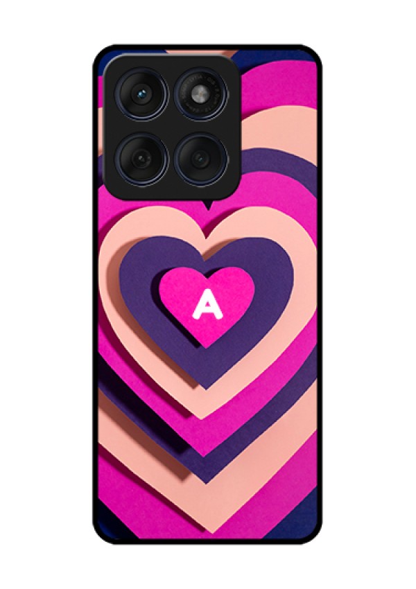 Edge 60 Fusion Custom Glass Phone Case - Cute Heart Pattern Design