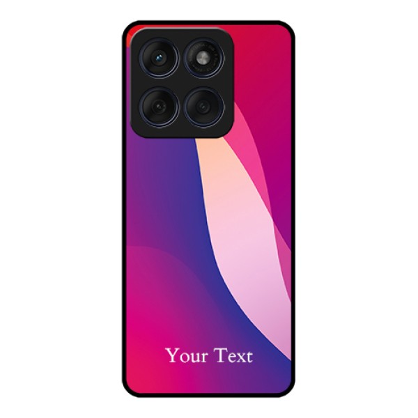 Edge 60 Fusion Custom Glass Phone Case - Digital Abstract Overlap Design Edge 60 Fusion Custom Glass Phone Case - Digital Abstract Overlap Design
