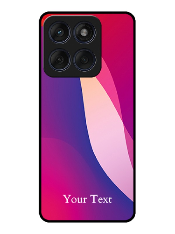 Custom Edge 60 Fusion Custom Glass Phone Case - Digital Abstract Overlap Design