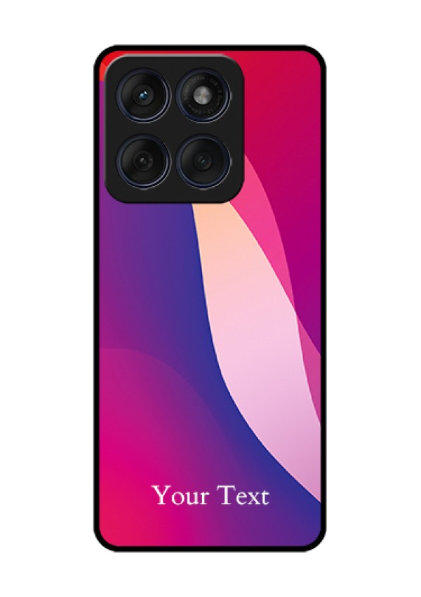 Edge 60 Fusion Custom Glass Phone Case - Digital Abstract Overlap Design