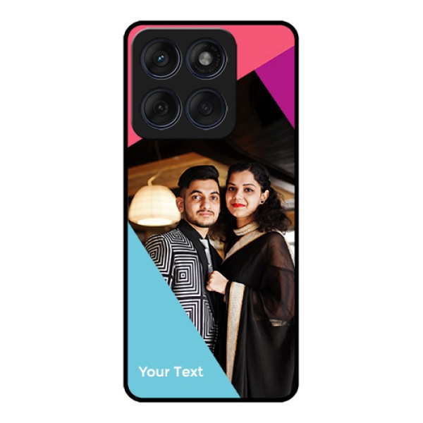 Edge 60 Fusion Custom Glass Phone Case - Stacked Triple Colour Design Edge 60 Fusion Custom Glass Phone Case - Stacked Triple Colour Design